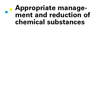 Appropriate management and reduction of chemical substances
